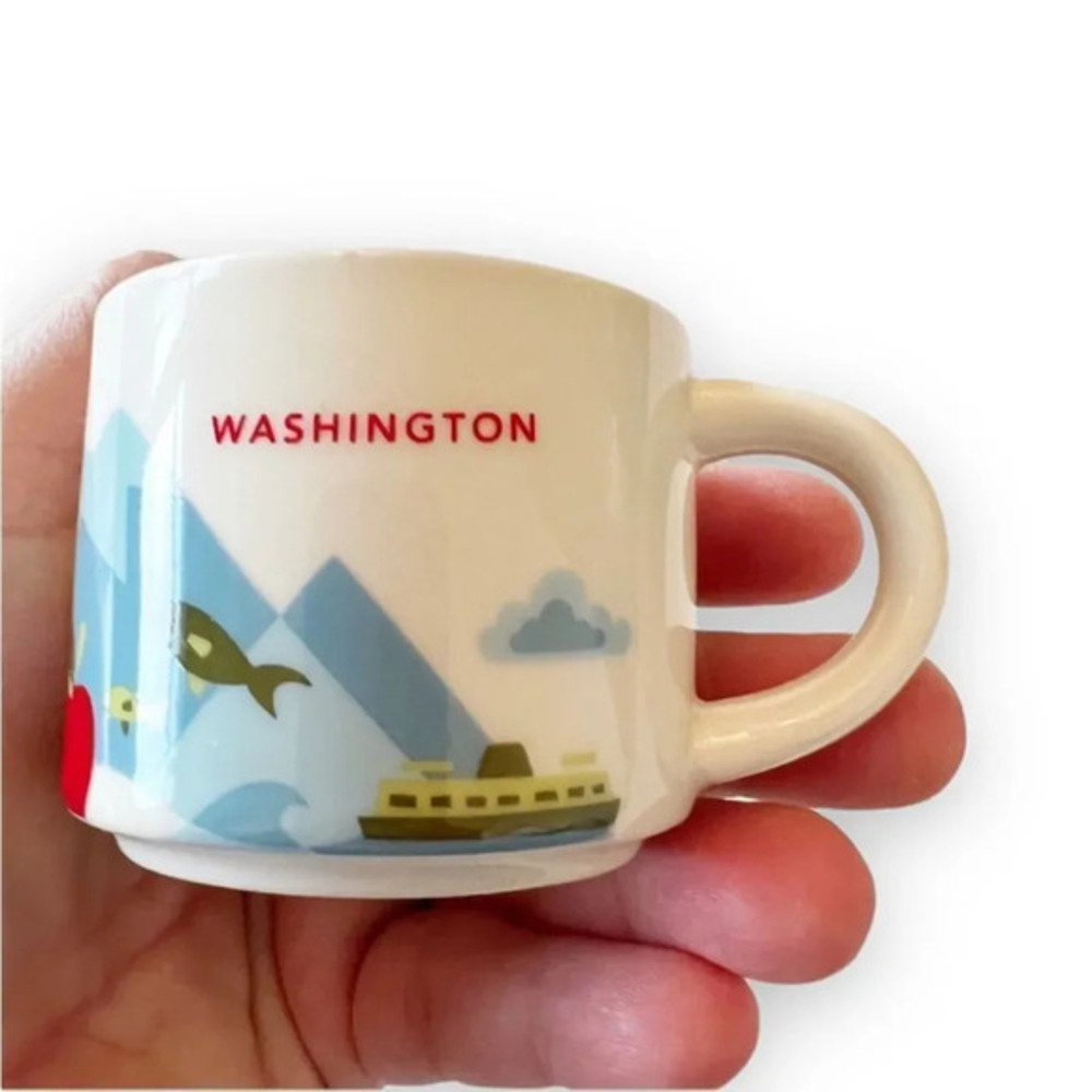 Starbucks Washington State Mini Mug Ornament You Are Here Souvenir Cup Collector